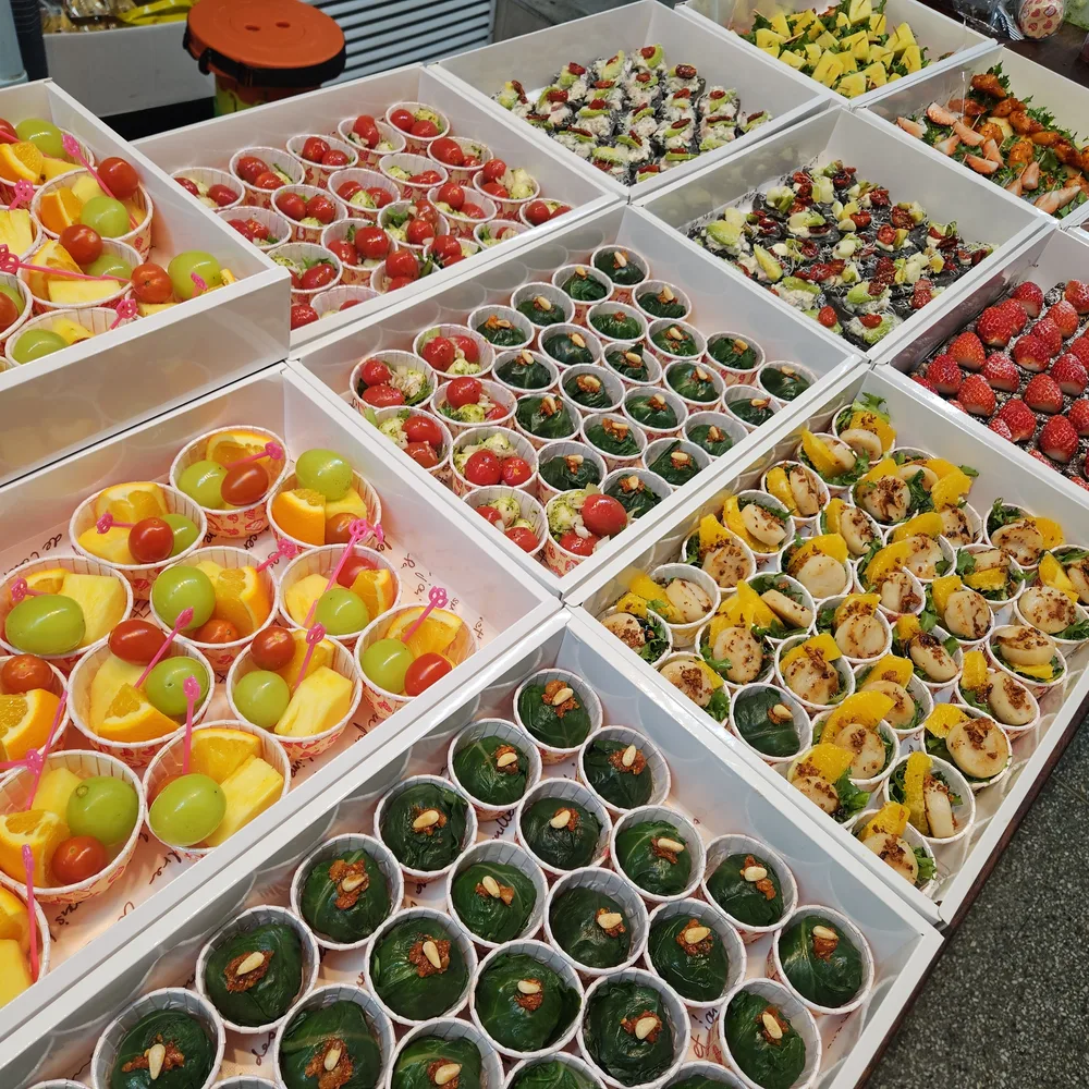 케이터링 메뉴 구성 현장